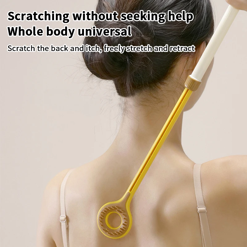 Dupla face dentes coceira zero portátil scratcher bola magnética telescópica escalável zero volta ferramenta ponto massagem