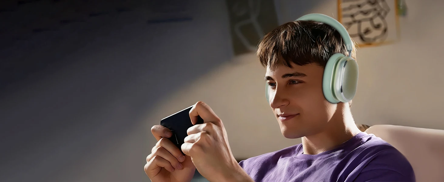 Hybride Kopfhörer mit aktiver Geräuschunterdrückung und Knopfsteuerung, 65 Stunden Spielzeit, Over-Ear-Kopfhörer, kabelloses Bluetooth 6.0, hochauflösendes Audio – Detail 17