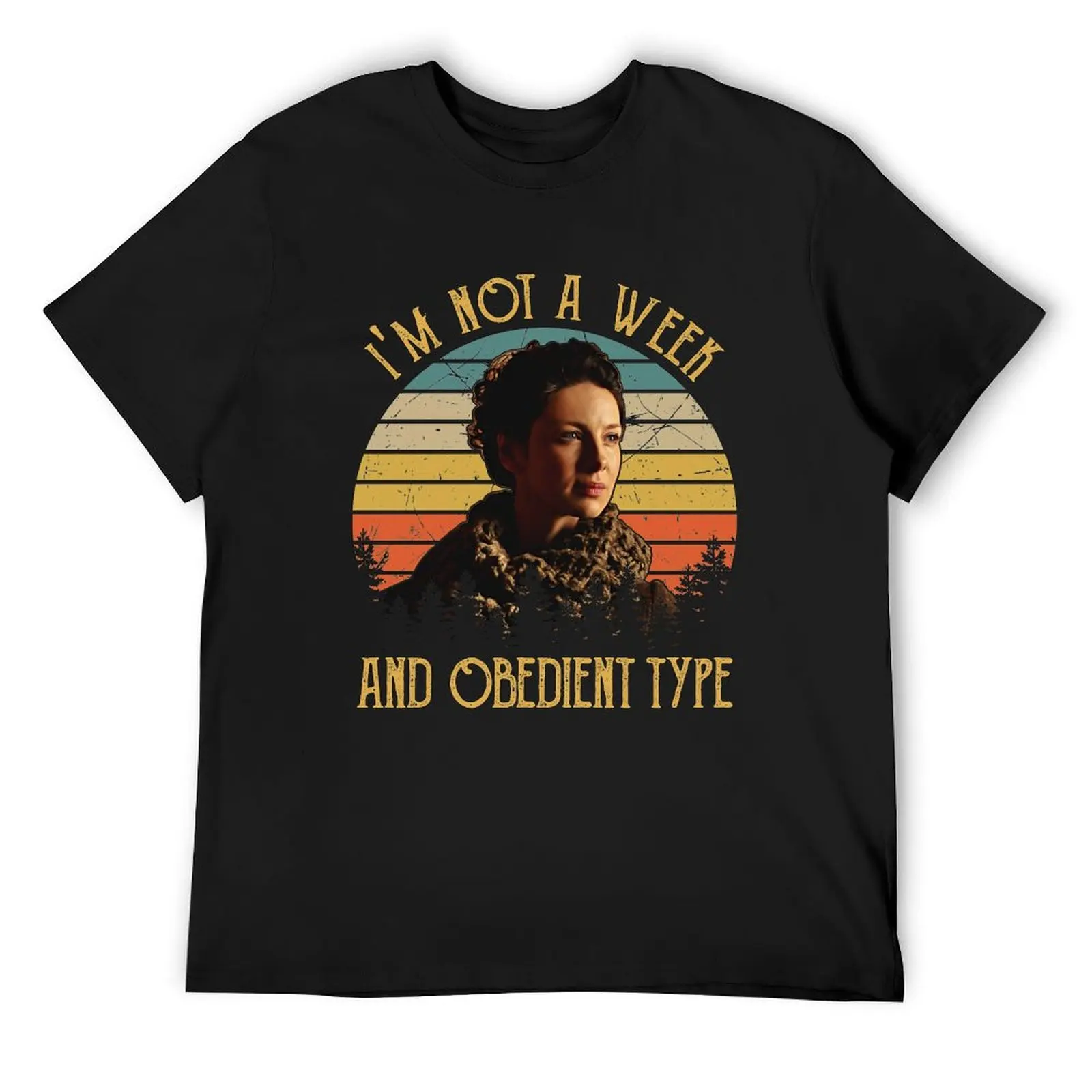 

I'm Not The Meek and Obedient Type Vintage Sunset T-Shirt customizeds funny costumes summer shirt mens fashion