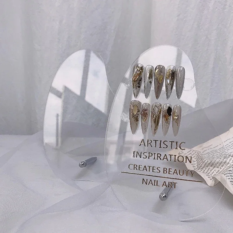 Populaire onregelmatige acryl nail art valse tips display board plank display stand manicure