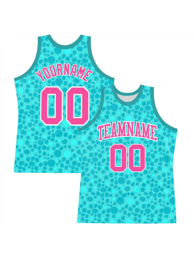 Custom Name Ice Cream Cone Basketball Jersey Men Colorful Drip Print Sleeveless Vest Personalized Team Uniform For Kids Adults