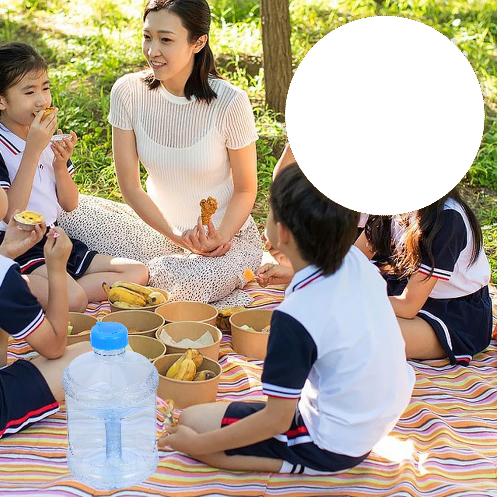 

Large Capacity Mineral Water Bucket Outdoor Water Jug Reusable Lightweight Portable Leak-Proof Camping Hiking Travel Sports