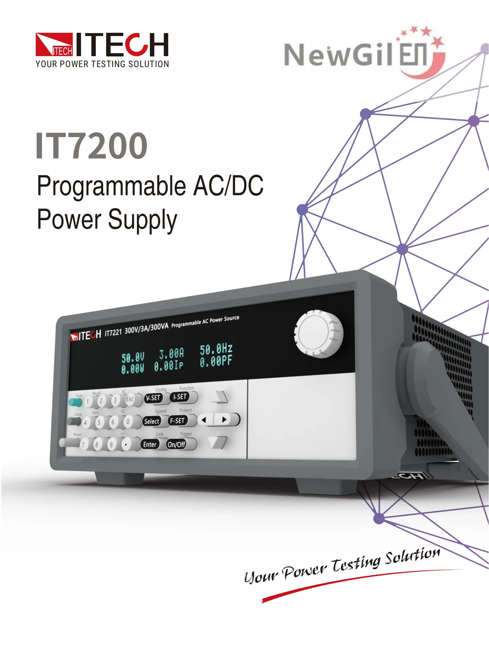 

ITECH IT7221 IT7222 300W 600W 300V Programmable AC/DC Power Supply