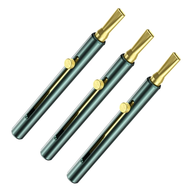 Ethernet Cable Handling Tool with Pen Metal Body and Slide Insert for RJ45 Crimping and Wire Straightening