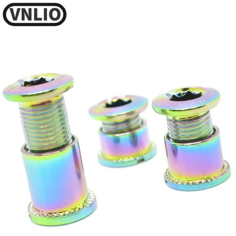 

Vnlio MTB Highway Bicycle Sprocket Fixing Bolt Bicycle Crank Set Parts Single Double Three Speed Disc Nut Fixing Gear