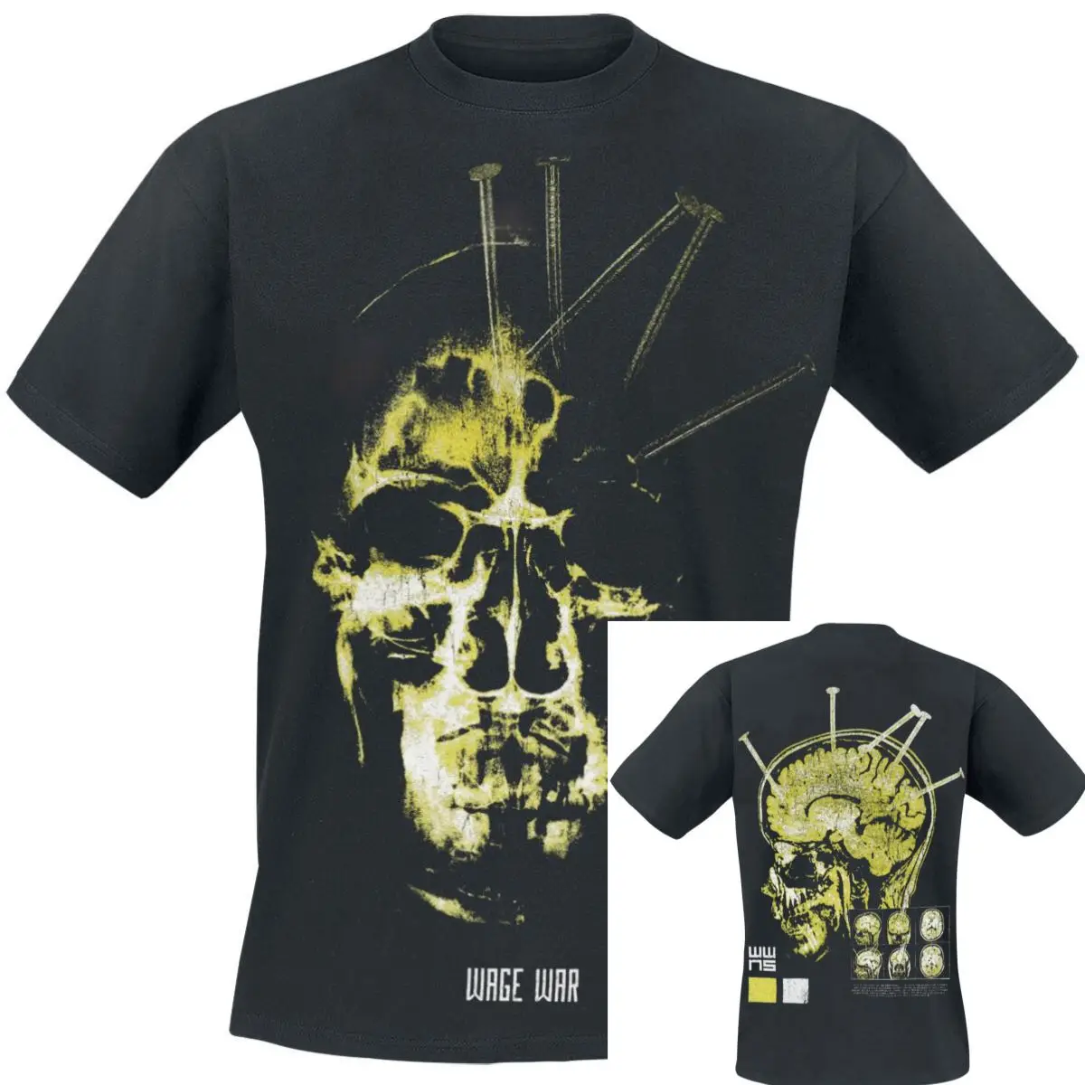 XRayNail5 Wage War Band T-Shirt 100% Cotton Graphic Tee Men Women Summer Streetwear Top