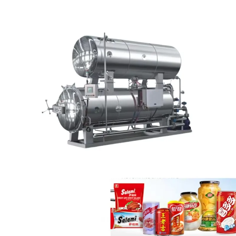 Retort Machine Industrial Food Sterilizer High Pressure Commercial Retort for Canned Meat Fish Vegetabl Processing Equipment OME