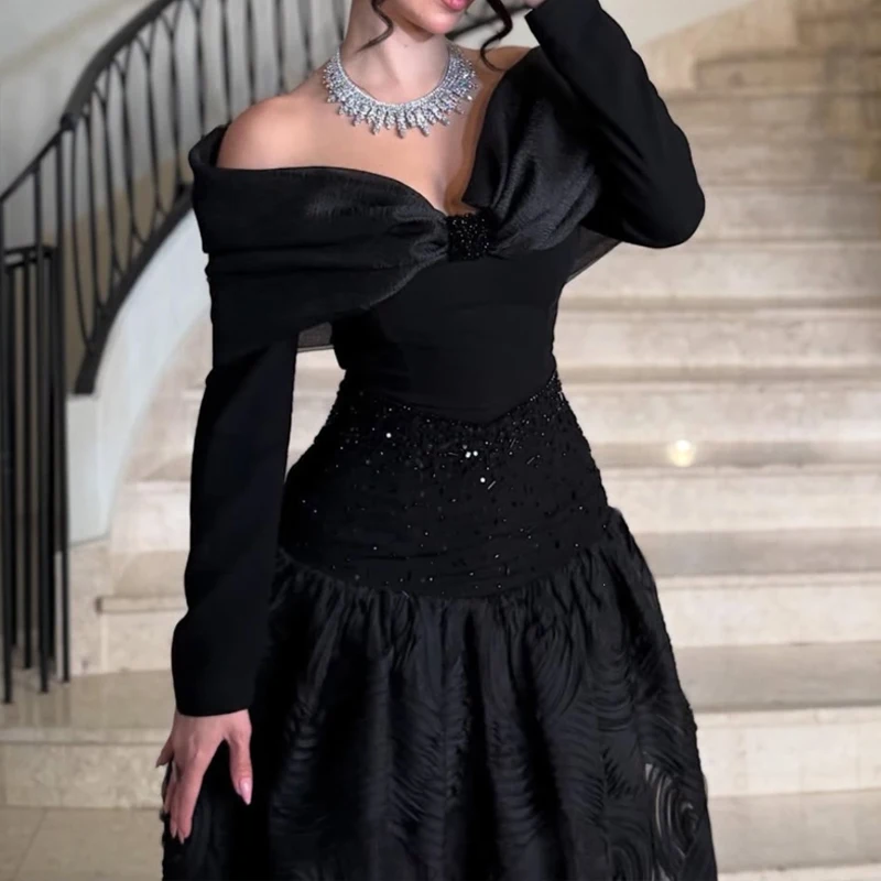 

Женское повседневное платье в пол с цветочным принтом, элегантное, с открытыми плечами, длинными рукавами, для банкета, модное, расшитое бисером, с завышенной талией, однотонное.