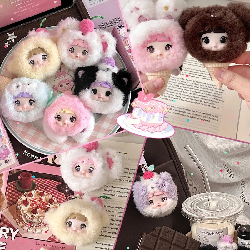 

Hot Original 100% Sweetness Blind Box Keyring Vinyl Doll Candy Anime Figures Mystery Box Coffee Surprise Bag Kawaii Doll Toys