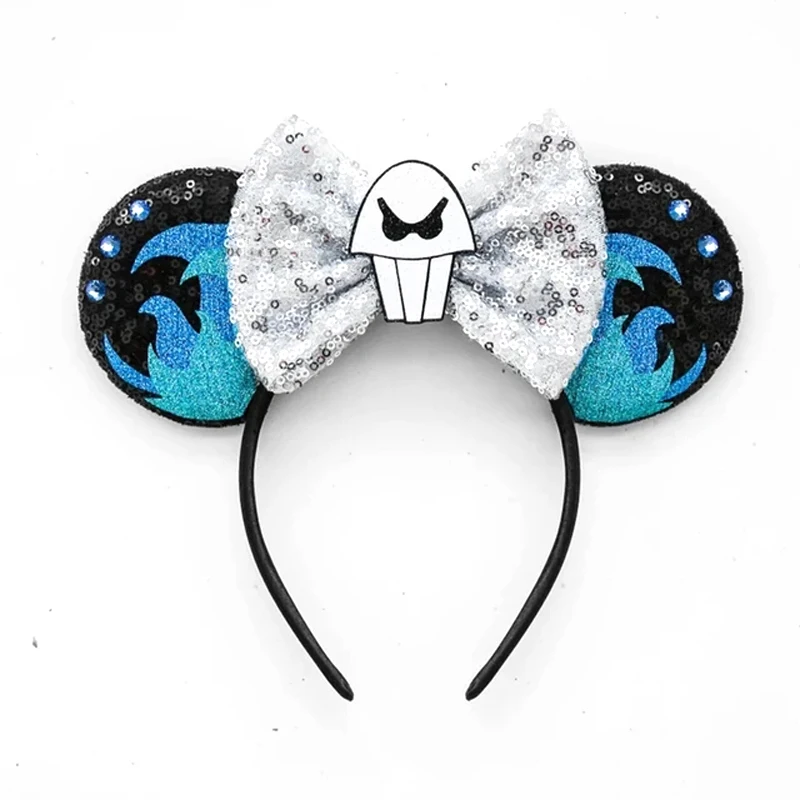 Diadema con orejas de Mickey Mouse para mujer, lazo para el pelo de 5 ", diadema de Cosplay para fiesta, Festival de Halloween, regalo para niños, accesorios para el cabello, 2024