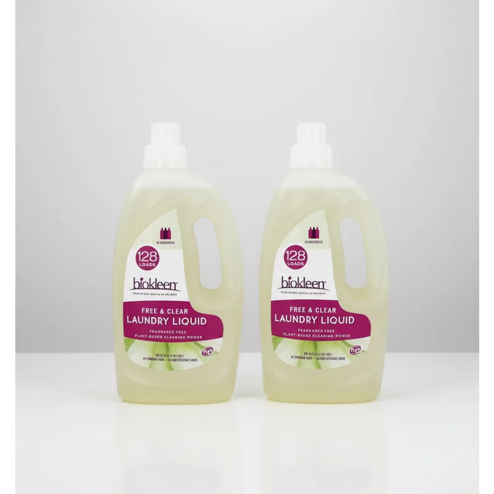 

3X Concentrated Laundry Detergent Liquid, Fragrance-Free for Sensitive Skin, 128 HE Loads, Stain & Odor Remover