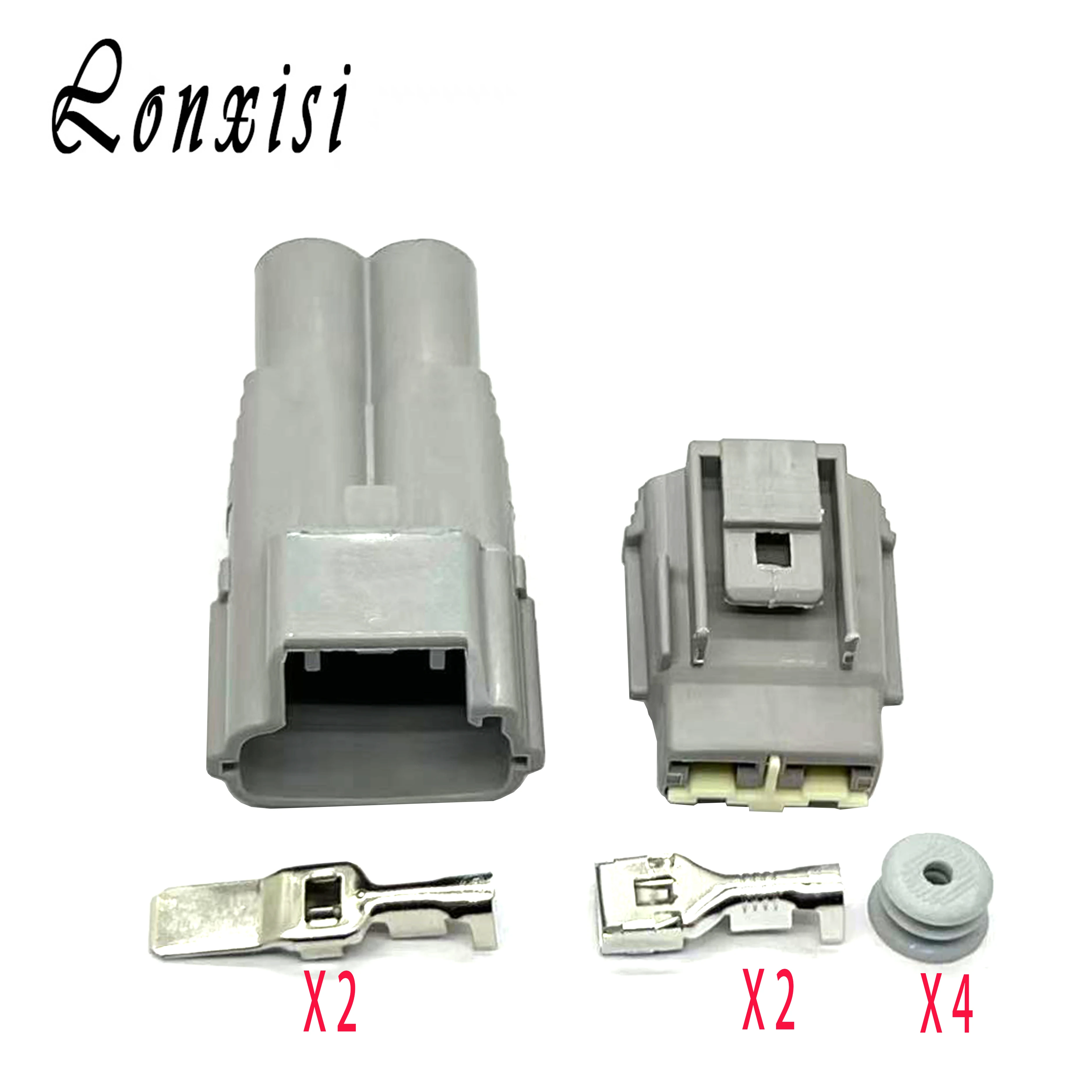 

1/5/10/20 Sets 2 Pin TS 7.8mm 6188-0096 Camion Pesante Grande Spina di Corrente Connettore Impermeabile Per 6189-0172 For Toyota