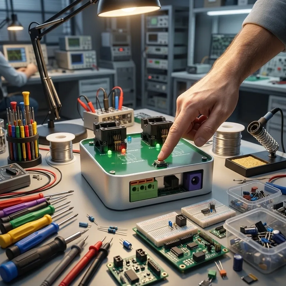 Dual‑Channel Operational Tester, 5.5V‑28V Wide Voltage OP‑AMP Test Analyzer Portable Electronic Circuit Debug Tool