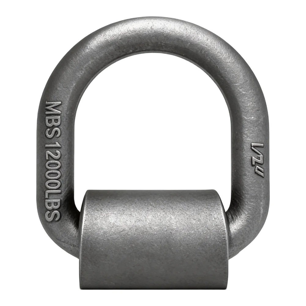 1/2 inch Welded Trailer D Rings 4 Pack 12000 lbs Strength for Flatbed For Truck RV and Industrial Load Securing
