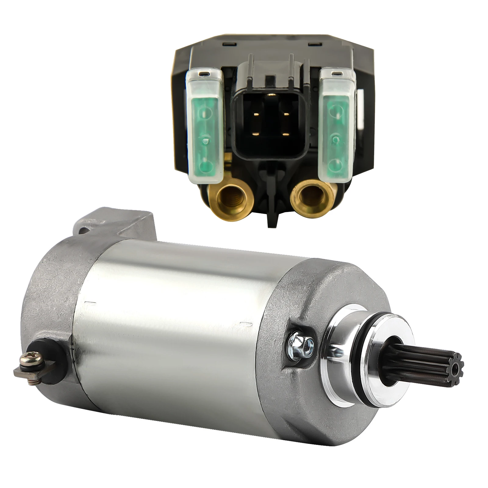 

Starter+Solenoid Kit For Yamaha ATV YFM250 Raptor 2008 2009 2010 2011 2012 2013 3C5-81890 3C5818900000