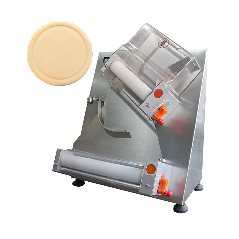 Automatic electric pizza dough moulder forming machine base roller pizza dough press stretching machine