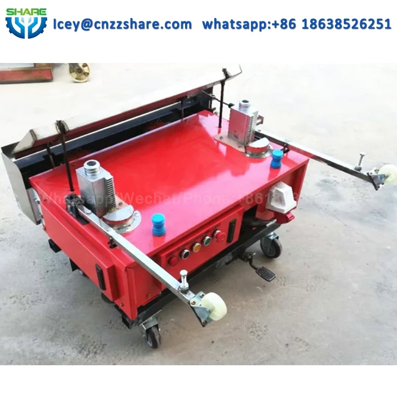 Máquina automática de reboco de concreto para renderização de parede