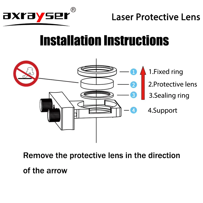 Laser Protective Lens Windows D30-35mm Quartz Fused Silica for Precitec Raytools WSX Bystronic Fiber Cutting Machine Head Part