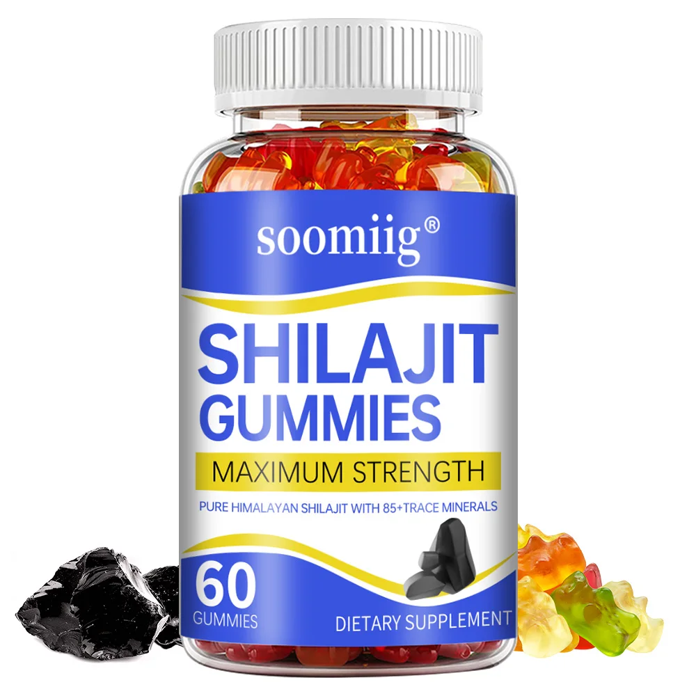 Shilajit Gummies - Improves energy endurance, increases muscle mass, memory and concentration support, relieves stress