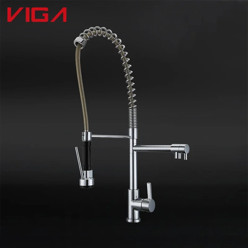 Best Selling Items Single Handle Lever Brass Pull Out Spray Kitchen Faucet With Swivel Spout