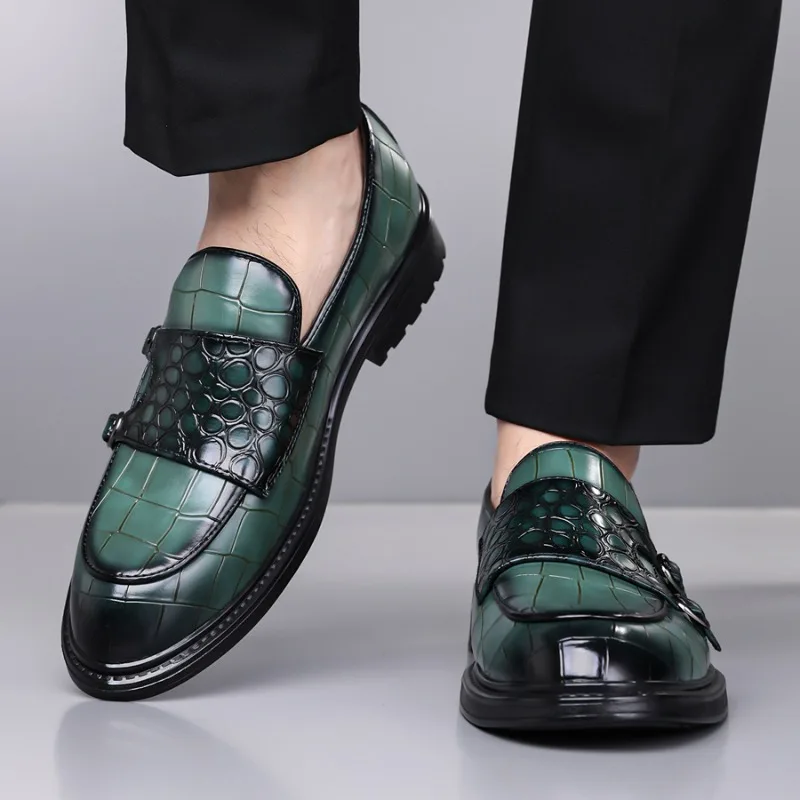 

Корейские модные повседневные кожаные туфли с низким берцем, люксовый бренд, на толстой подошве, для бизнеса и свиданий, мужские кожаные туфли, удобные лоферы для вождения