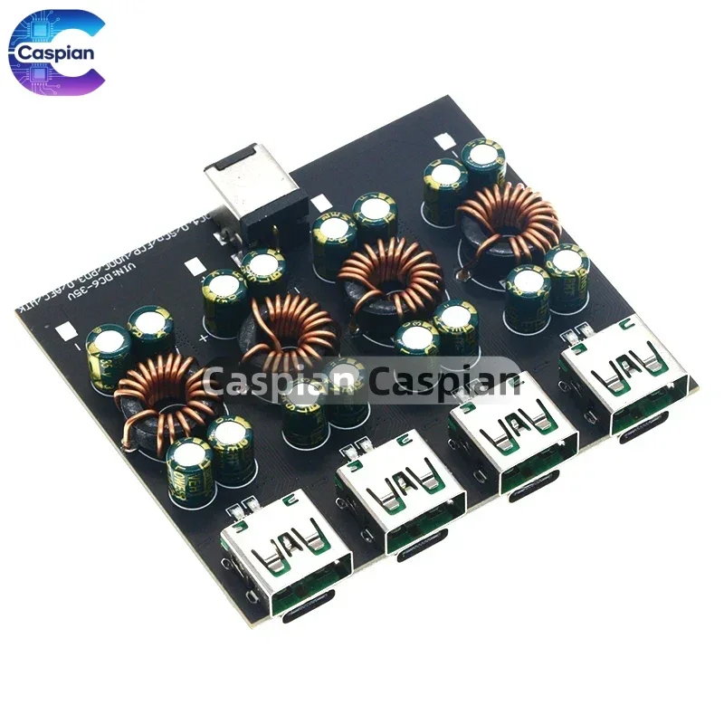 QC4.0 QC3.0 4 Way USB Type-C Mobile Phone Quick Charge Adapter 6-35V Step Down Buck Boost Module SW3518  For Huawei