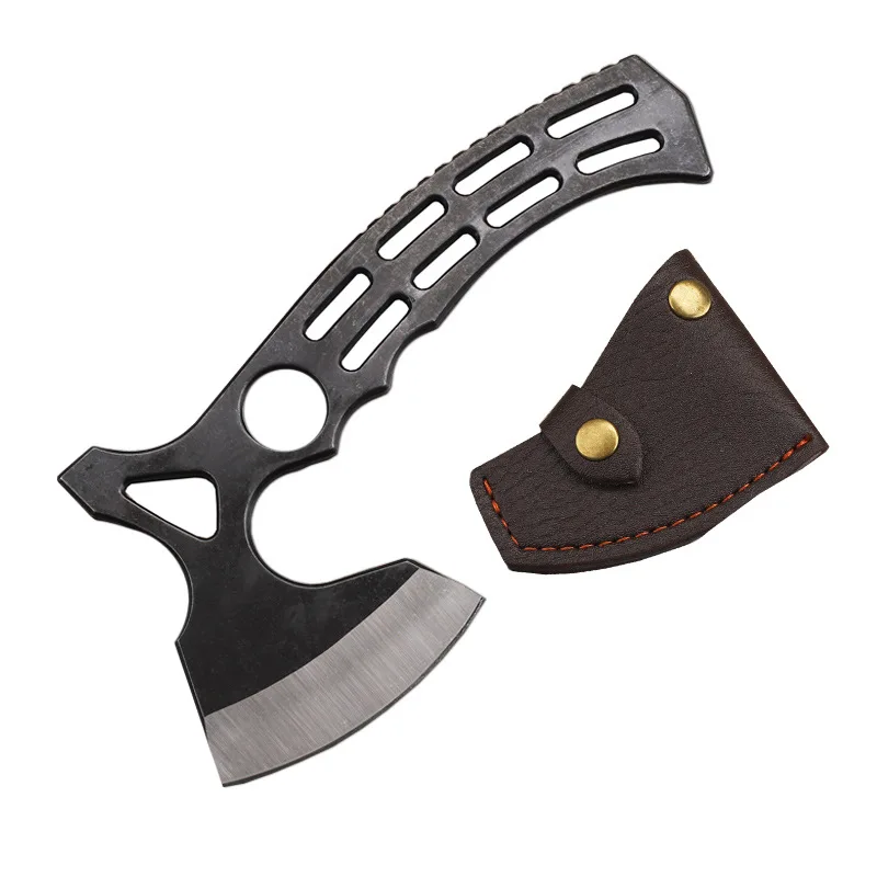 

New Outdoor High Hardness Fire Axe Thickened Integrated Steel Portable Camping and Mountain EDC Axe