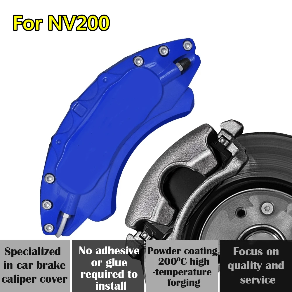 For Nissan NV200 Car Brake Caliper Cover Aluminum Alloy Metal Exterior Kit Fit 1.6L CVT  V VI 232 2010 2018