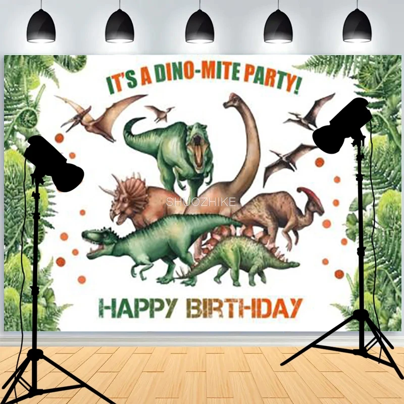 

Happy Birthday Party Wild One Photography Backdrops Props Newborn Baby Animals Elephant Safari Photo Studio Background WP-37