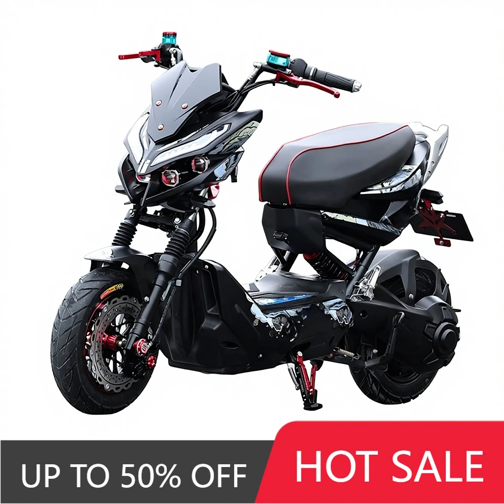 QQW Electric motorcycle X-Men 72V 40-60km/h front hub motor brakeless high-speed adult pedal commuter bicycle China