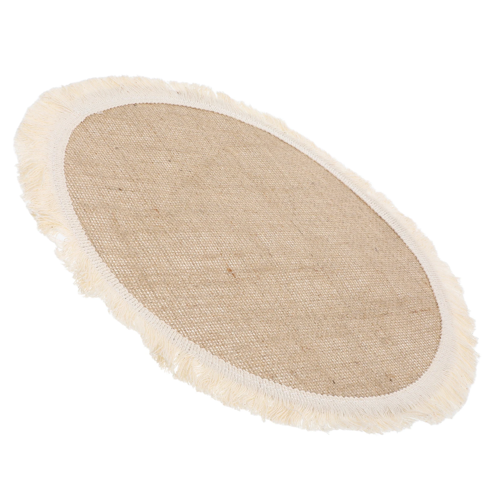 

Retro Placemat Round Burlap Coaster Set Heat Insulating Drink Pad For Coffee Table Office Coaster Table Mat Cup