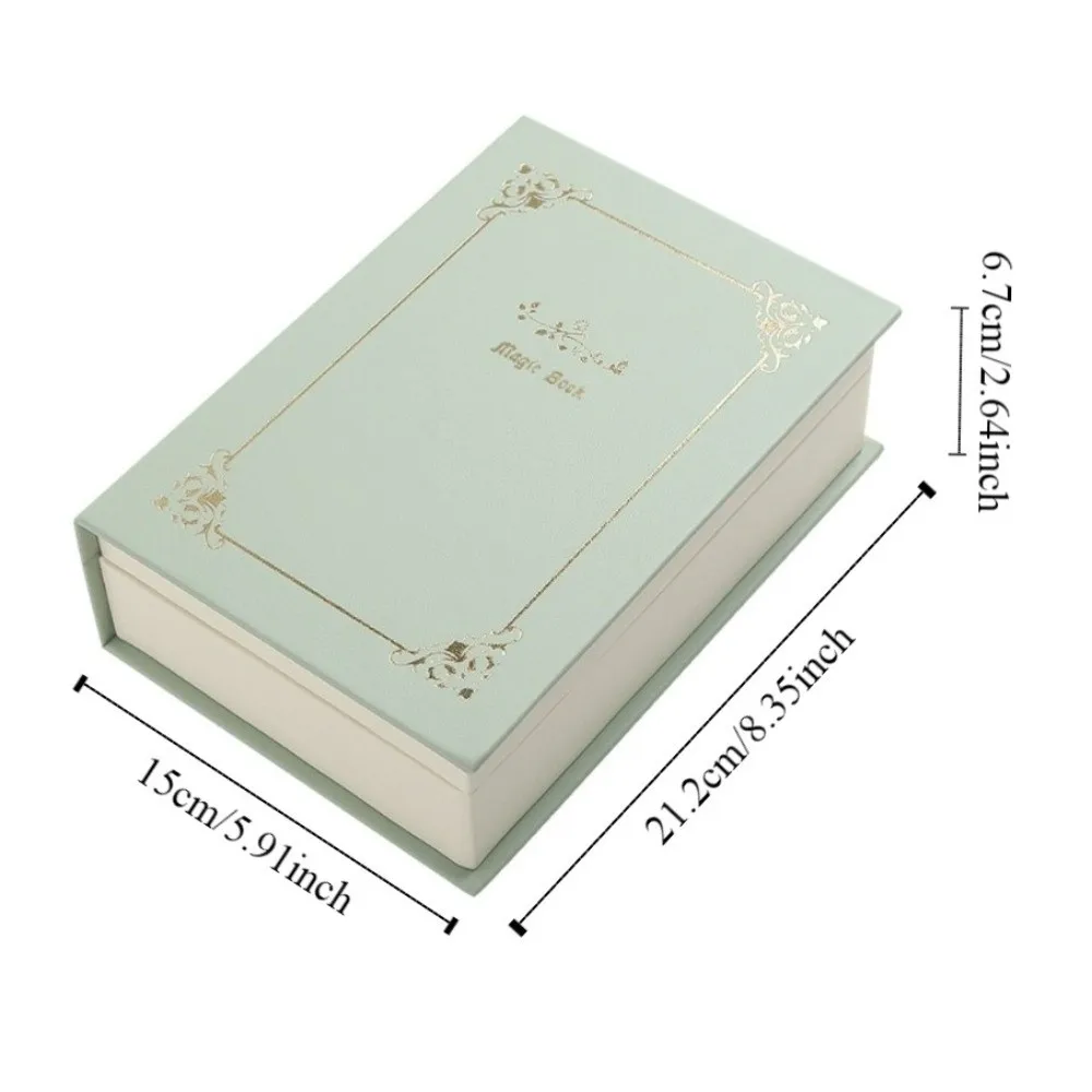 Magnetic PU Jewelry Book Packing Box Storage Jewelry Display Box Dustproof Bracelet Necklace Jewelry Collection Organizer Travel