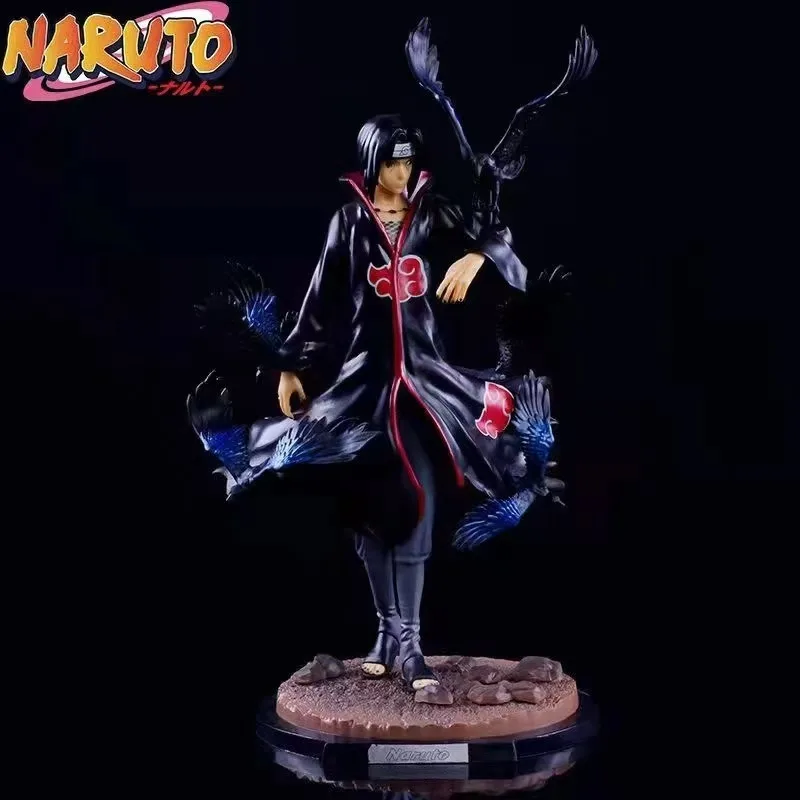 Bandai Naruto Anime Figure Uchiha Itachi crow toys model Statue Collection Action Figures Desktop decoration Pendant Kids Gifts