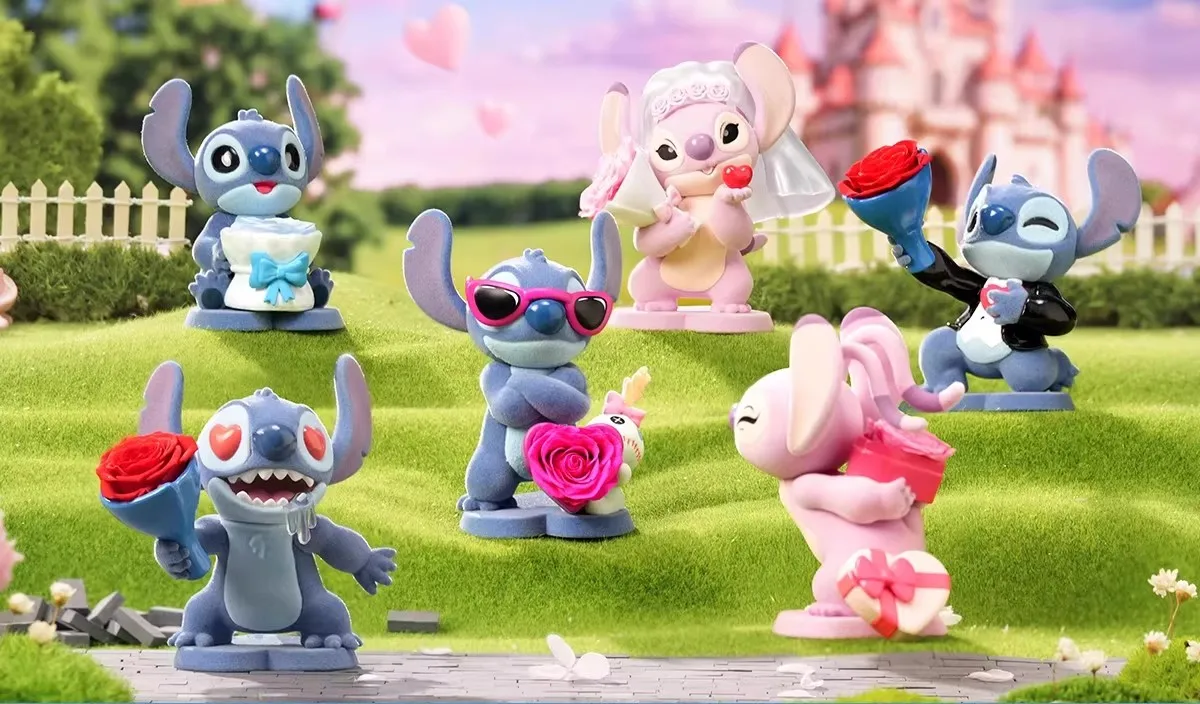 

Disney Stitch Sweet Cool Adventure Series Peripheral Blind Box Eternal Flower Tide Play Ornaments High-value Gifts