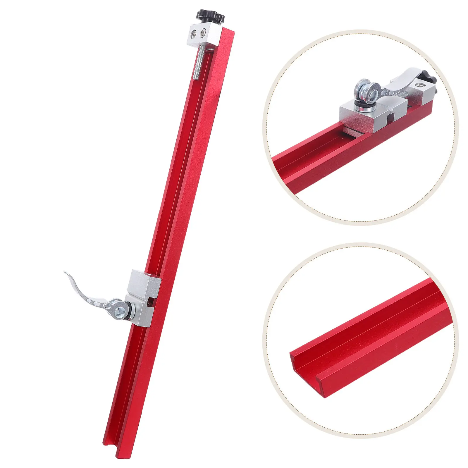 Adjustable Aluminum Saw Guide Rail Base for Circular Saw Precision Wood Cutting Milling DIY Projects Sturdy Vibration-Reducing