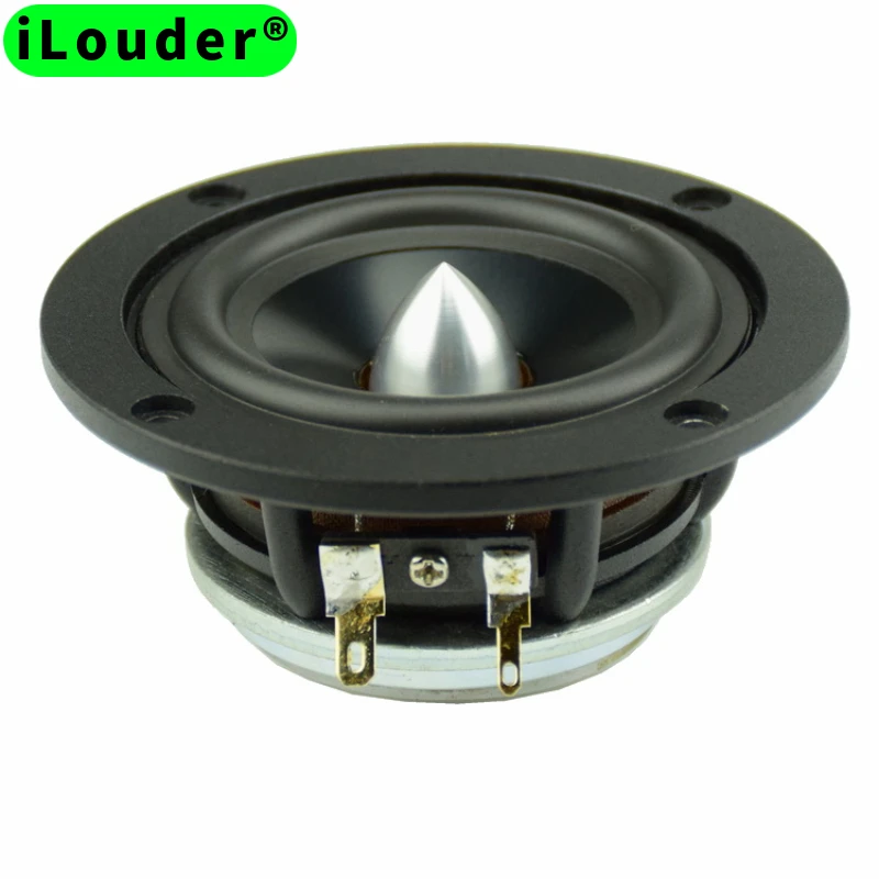 

98MM Neodymium Black aluminum basin rubber edge speaker 3.5 Inch RMS 15W 4Ohm/8Ohm Full Range Horn Speaker for Car(1pcs speaker)