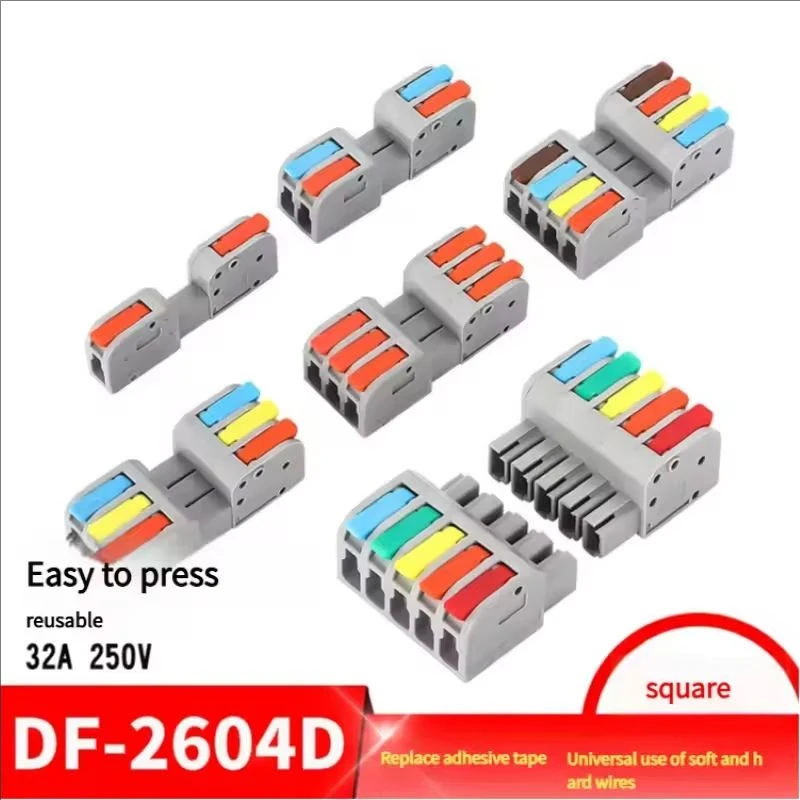 Fast Wire Connector Push-in Electrical Terminal Block Universal Splicing Wiring Cable Connectors For Cable Connection SPL