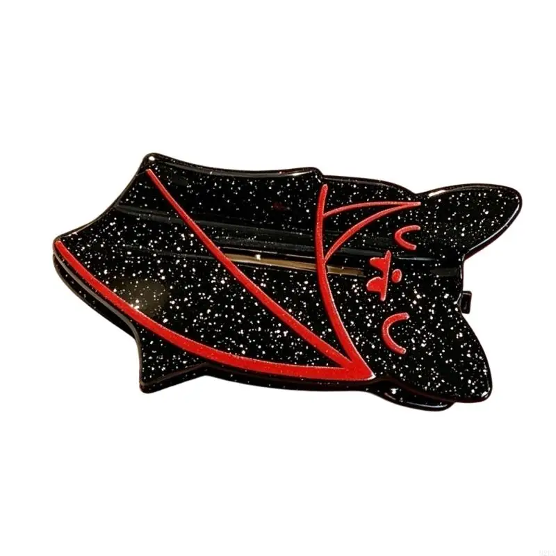 2026 New Bat-Shaped Hair Clip with Claw Teeth for Ponytails and Half-Up Looks