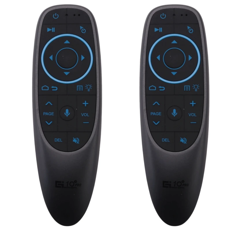 2X G10S Pro BT Airmouse Backlit Voice Remote Control Wireless For Google Player IR Learning G10 Gyroscope For Android TV Box