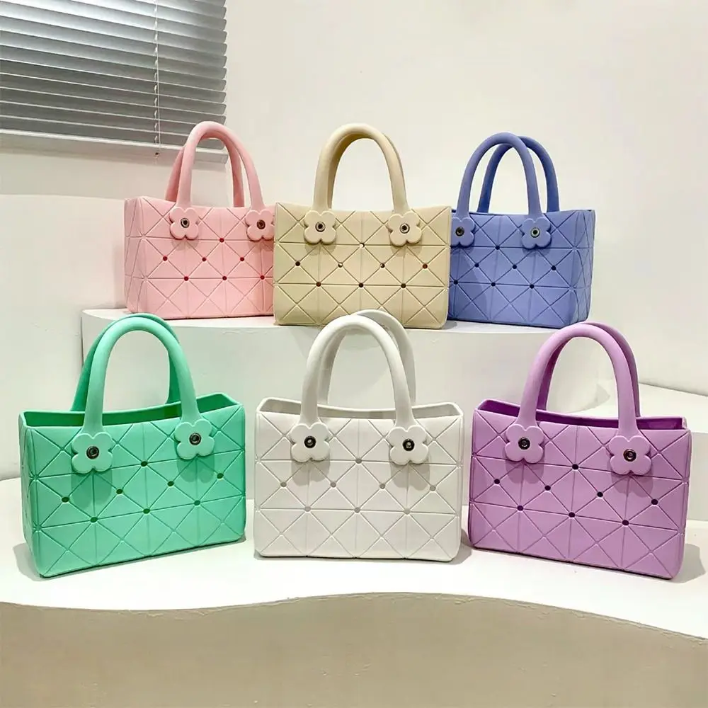 

Hot Sale EVA EVA Crossbody Bag DIY Waterproof Storage Basket Pure Color Large Capacity Handbag Outdoor