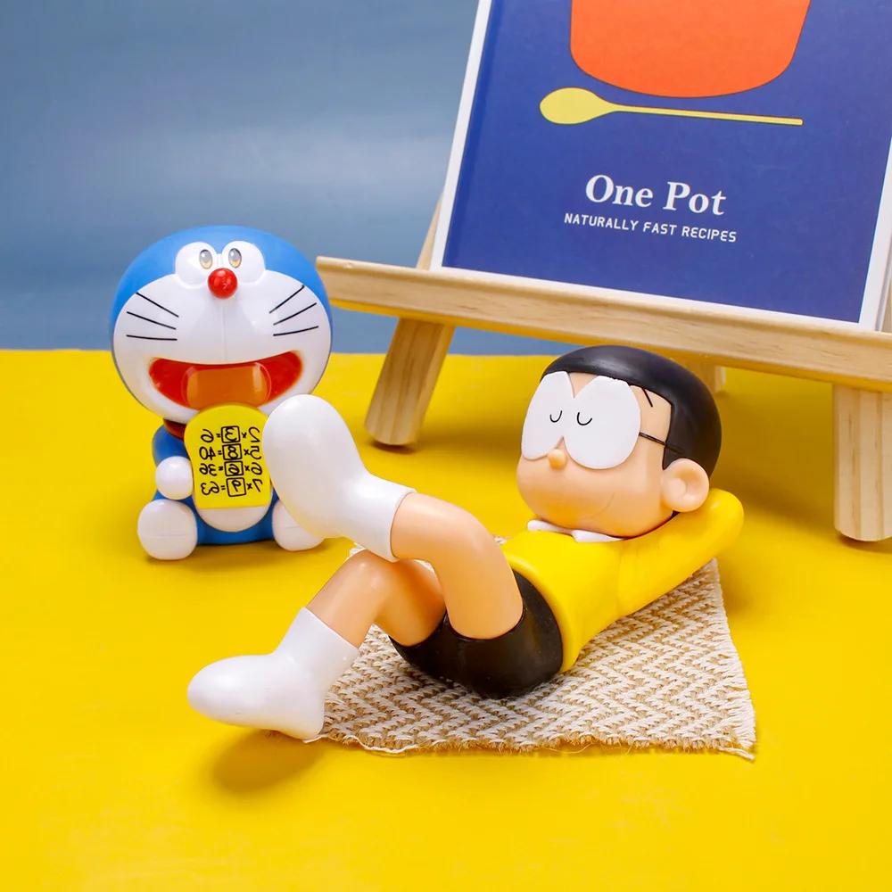 Anime Doraemon Nobita Nobi 18CM PVC Action Figure Collectible Model Figurine Adorable Gift Toy Cartoon Car Decoration Ornament