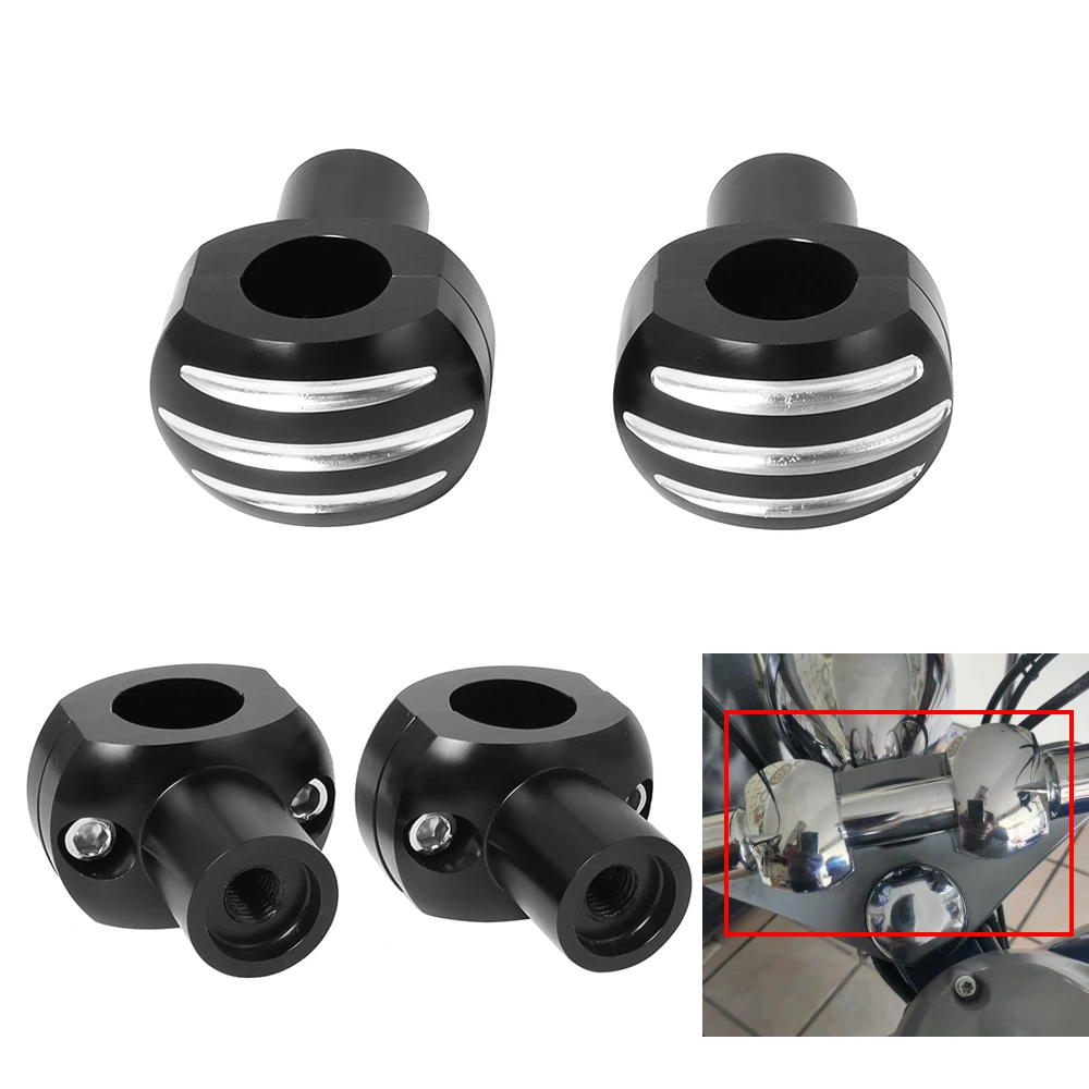 22mm 25mm Motorcycle Universal Handlebar Clamp Riser Kit Adjustable Rise Bar Mount for Harley Sporter Honda Suzuki Kawasaki