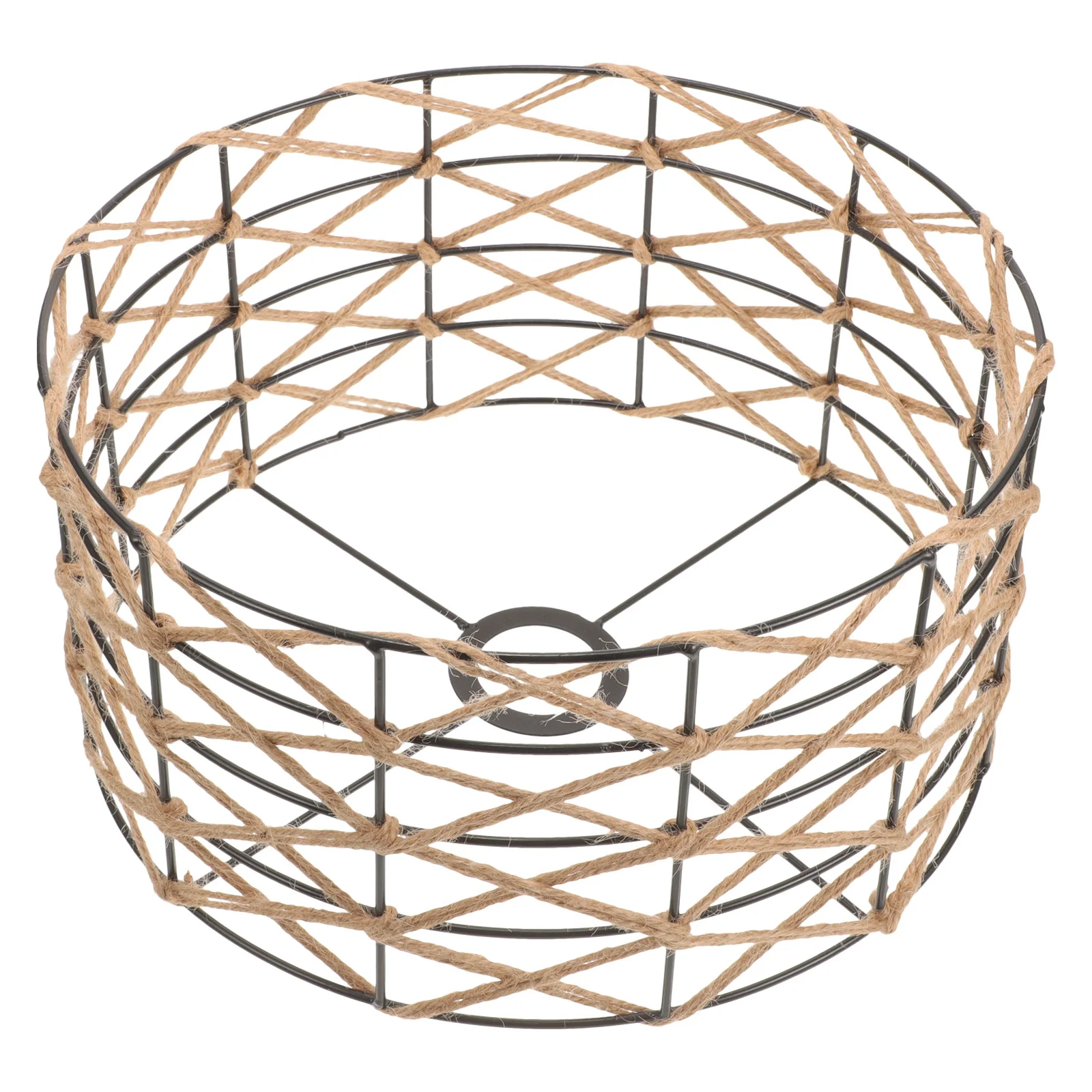 

Retro Woven Hemp Rope Lamp Shade Vintage Ceiling Light Cover Pendant Lampshade for Bedroom Restaurant Decorative Lampshade