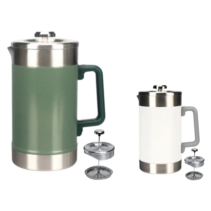Famous Factory Direct Eco-Friendly Coffee Pot 304 Stainless Steel 1.6L With Custom Logo for Office Home OutDoor Activities