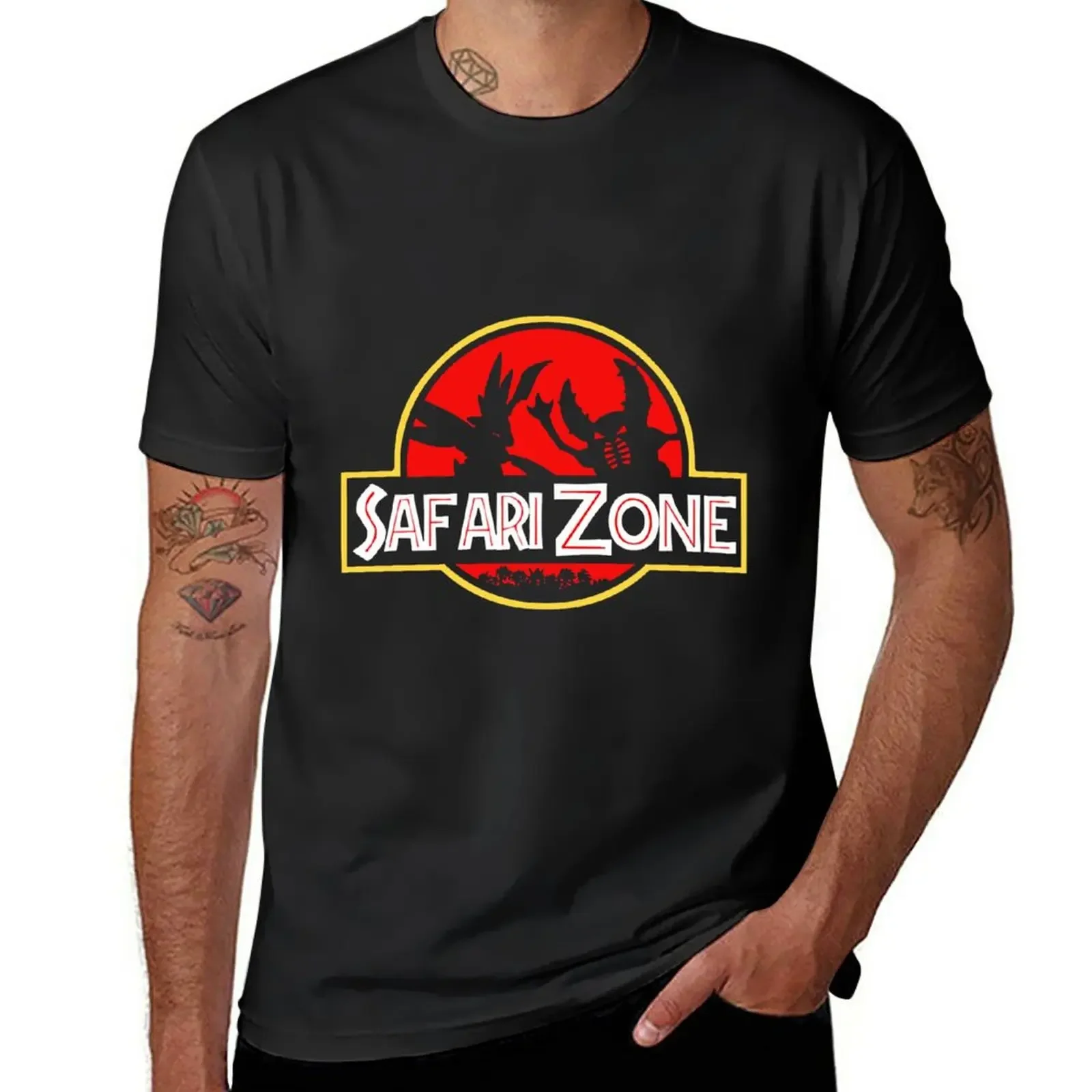 

New Jurassic Park Safari Zone T-Shirt summer tops boys t shirts cute clothes sweat shirt heavyweight t shirts for men