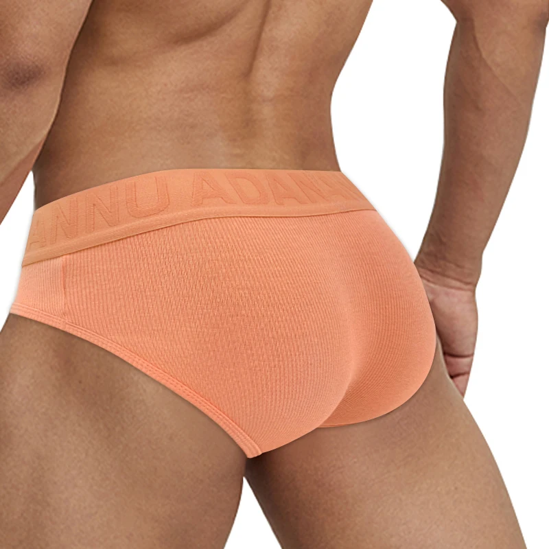 CMENIN-bañador de algodón para hombre, calzoncillos sexys con recorte de doble rayas, Slip deportivo, bragas de Fitness