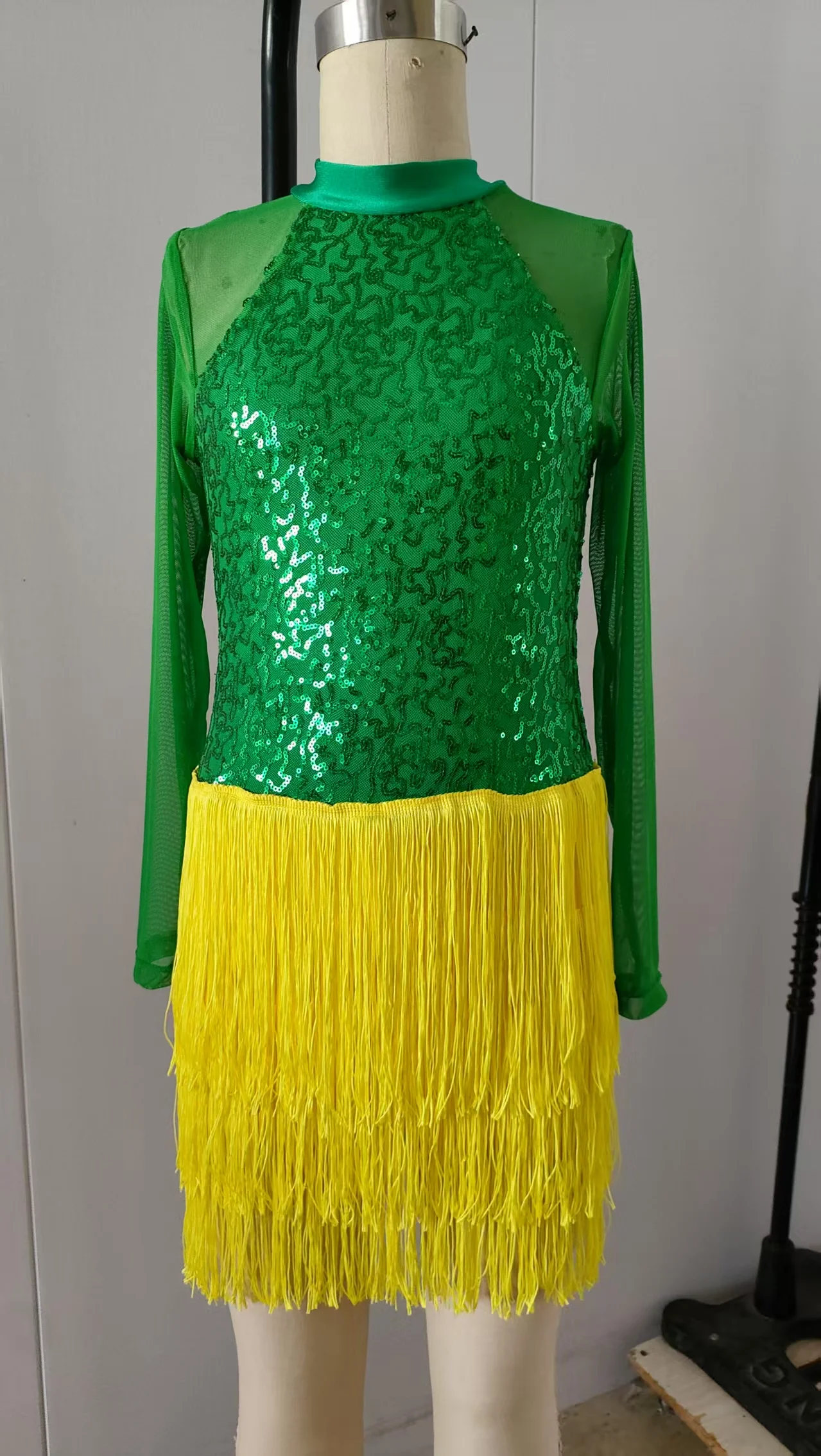 customize-professional-jazz-latin-dance-costumes-with-sequined-performance-skirts-of-any-color