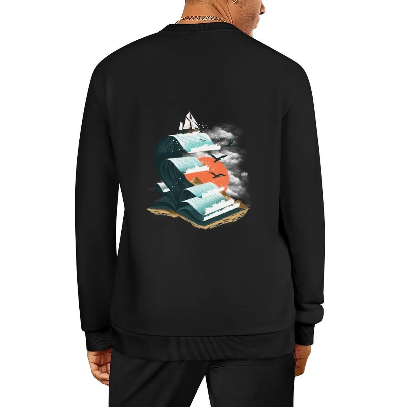 

Waves of Knowledge Pullover anime clothes autumn jacket men autumn new products new in sweatshirts
