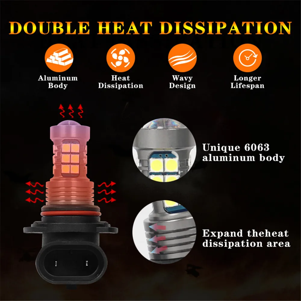 2X 9006 HB4 LED Fog Light Bulbs Car Lamp Auto Accessories For Lexus RX RX300 RX350 2003 2004 2005 2006 2007 2008