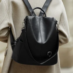 ZOOLER Hot Seller Women Cow Backpack 100% Genuine Leather Backpack Causal School Bags Travel Cowskin Female Backpacks#Z186